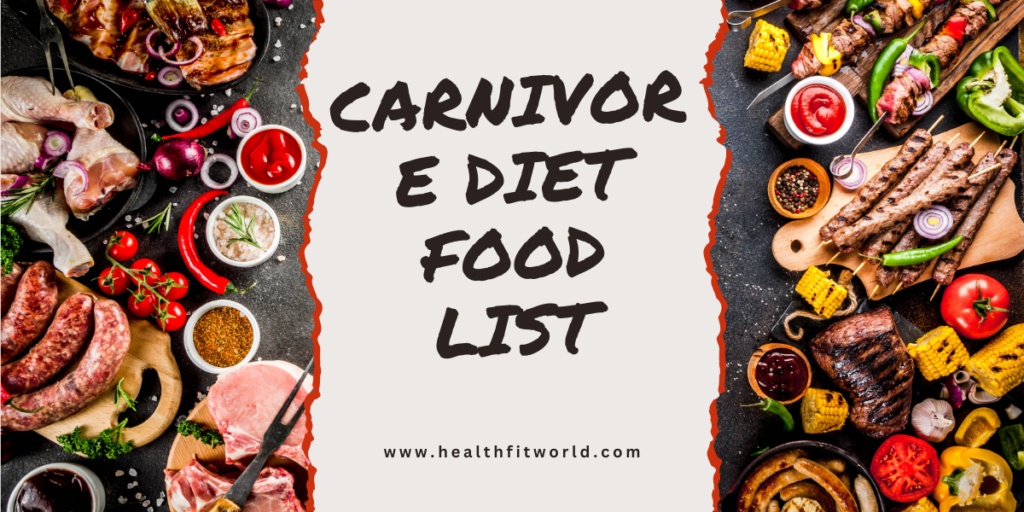 carnivore diet food list